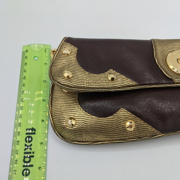 Michael Kors Vintage embossed Leather Clutch - Picture 2 of 12